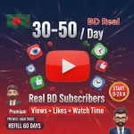 Youtube Subscribers | BD Real 30-50/Day | Views + Like + Watch time-2534